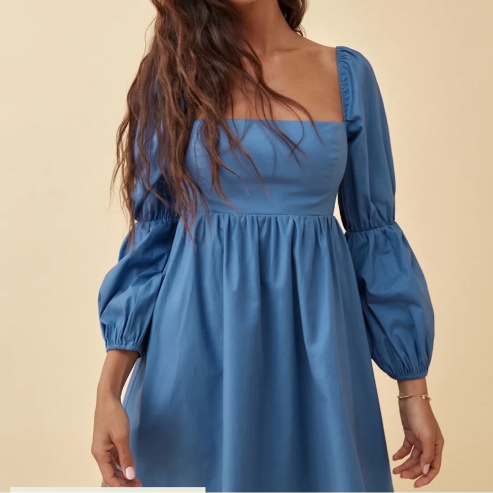 Reformation Michaela Dress. Size 4. Blue.